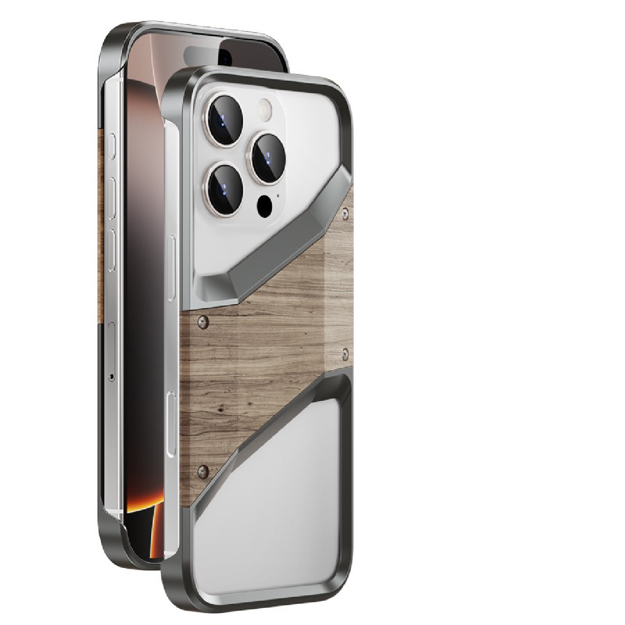 Original Wood Metal Heat Dissipation Phone Case