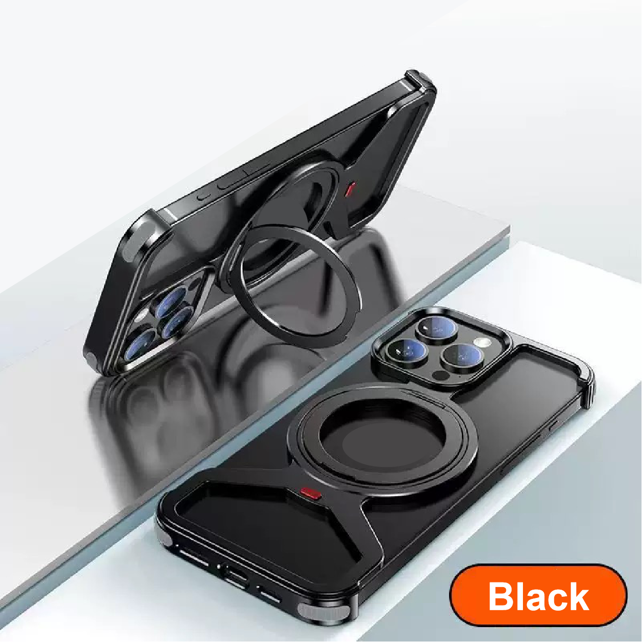 Personalized Metal Frameless Anti-fall Snap Buckle Magnetic Mobile Phone Case