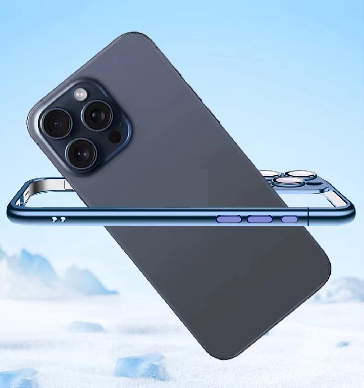 Matte Electroplated Frame Phone Case