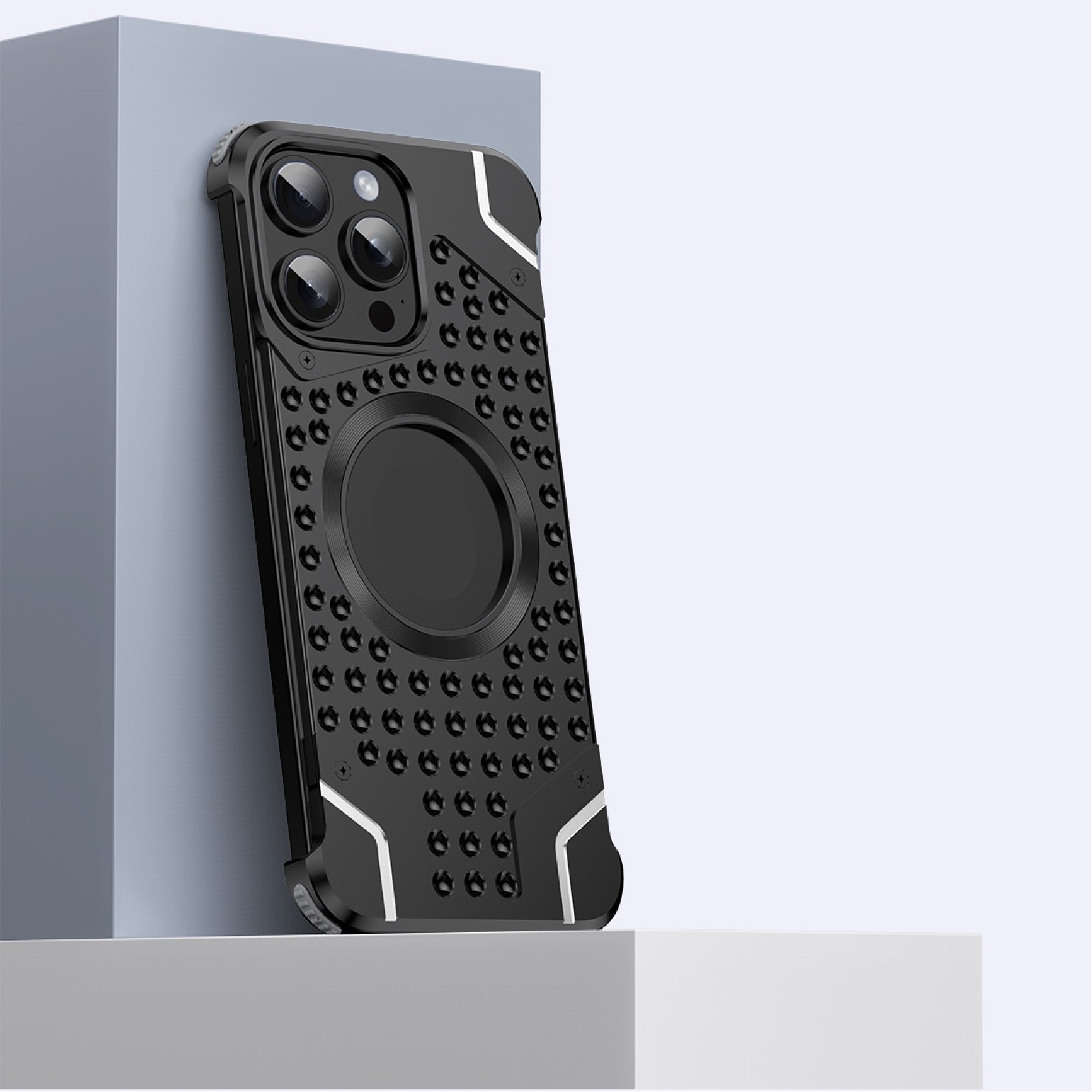 Metal Magnetic Frameless Armor Phone Case