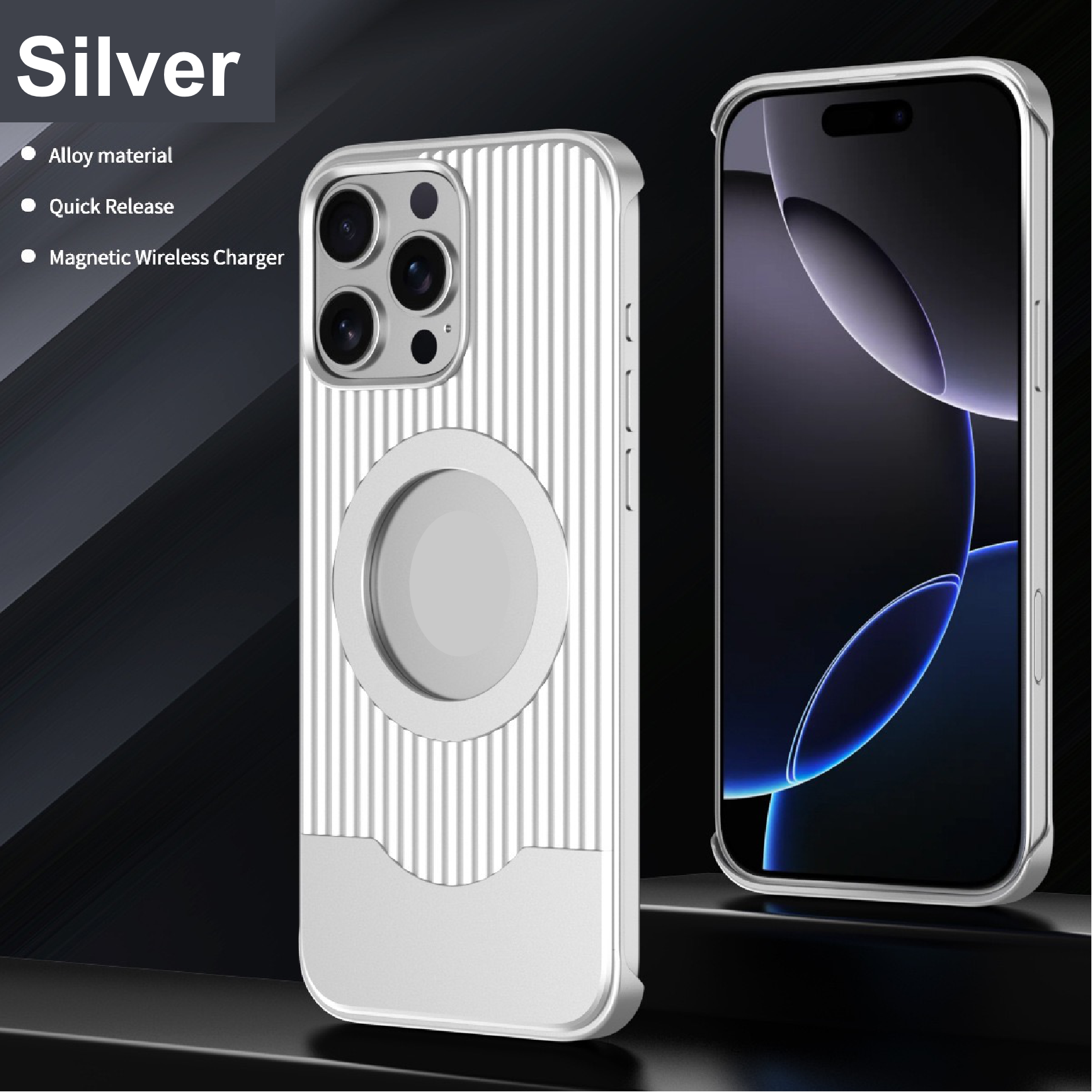 Luggage Style Telescopic Bracket Metal Magnetic Phone Case
