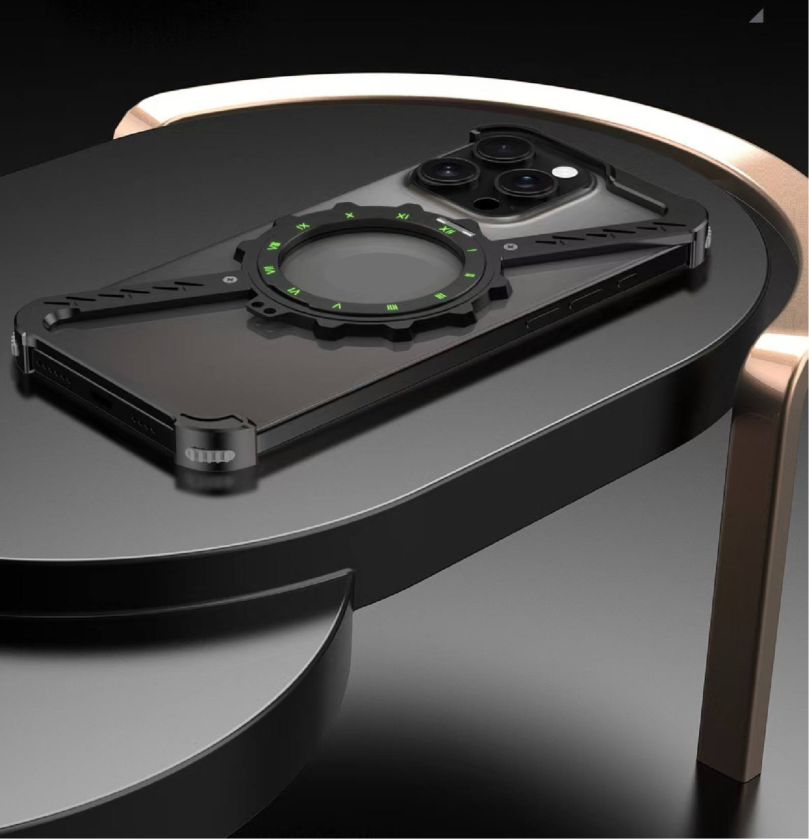 Z-Shape Gear Metal Magnetic Holder Phone Case