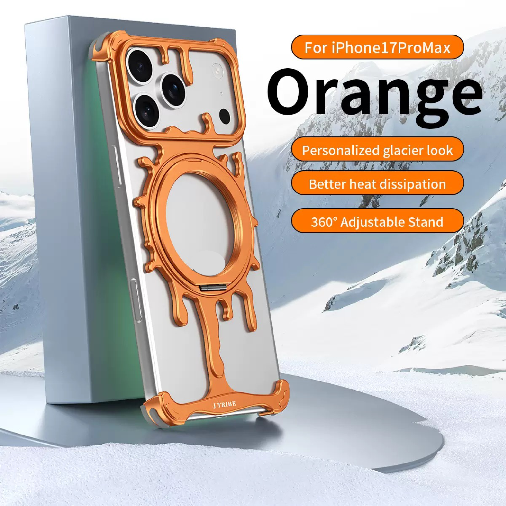 New Design Personalized Glacier Series Magnetic Phone Case
