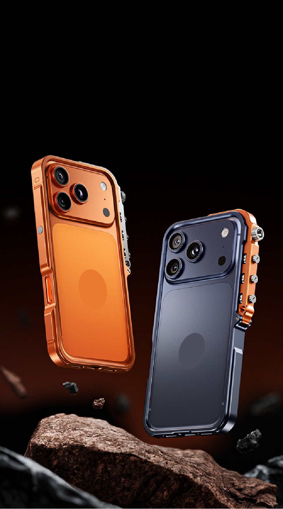 Punk Style Mechanical Arm Metal Phone Case
