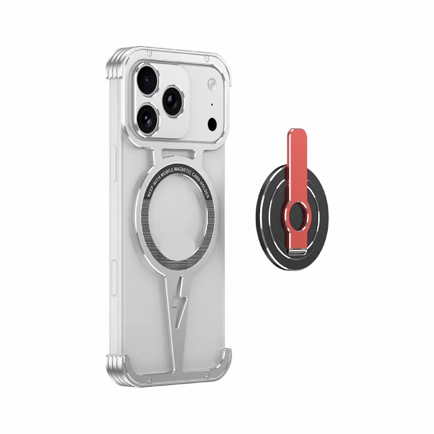 Thor Series Metal Lightning Magnetic Phone Case