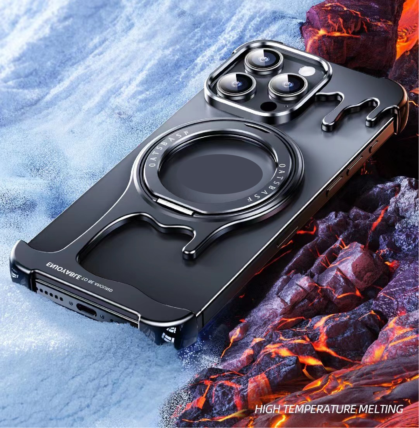 Borderless Liquid Metal Magnetic Phone Case