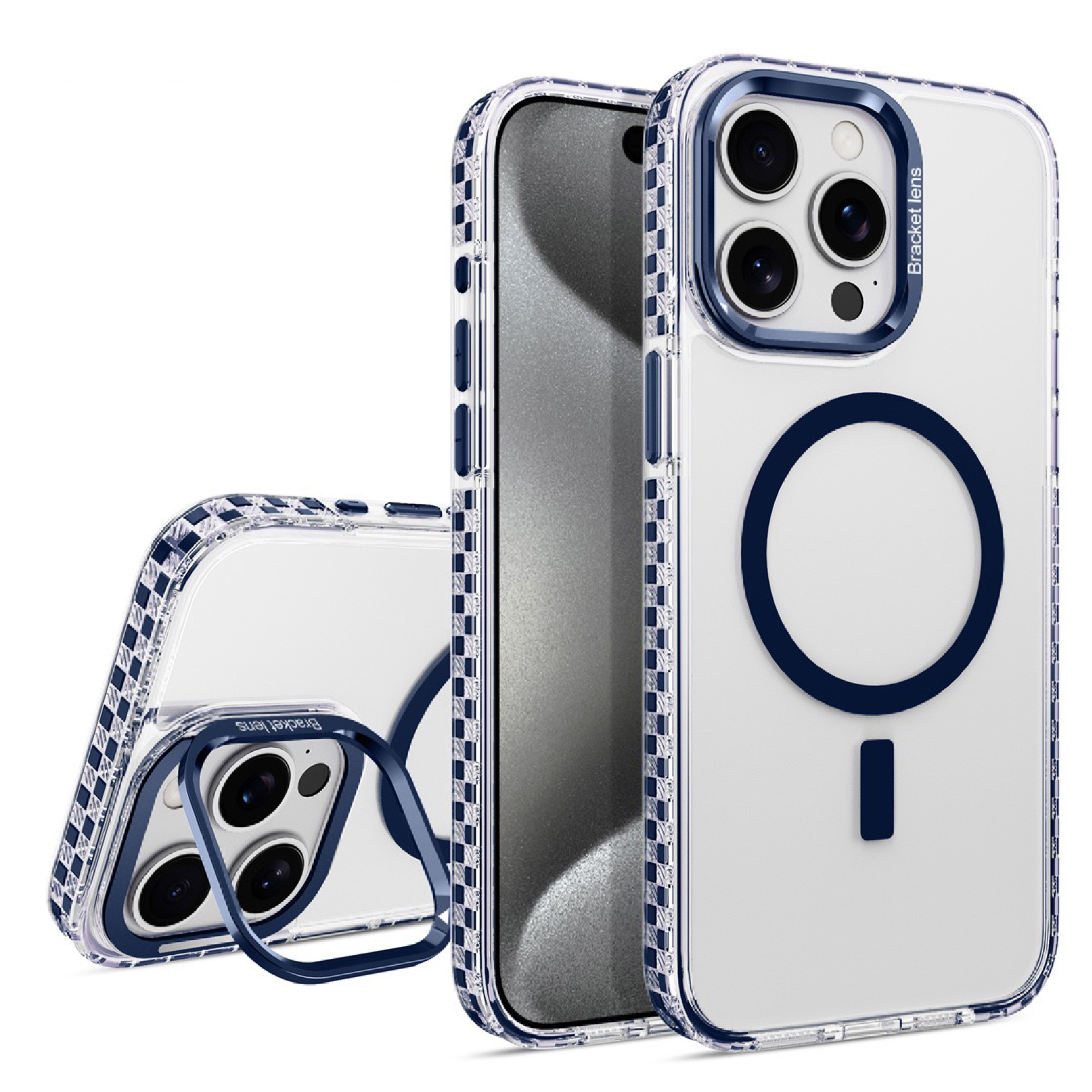 Magnetic Colorful Spot Lens Bracket Phone Case