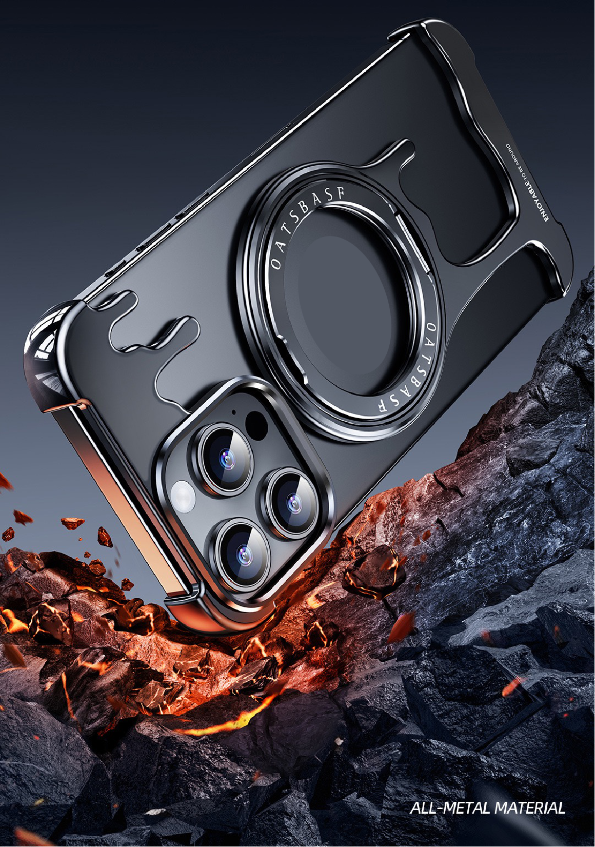 Borderless Liquid Metal Magnetic Phone Case