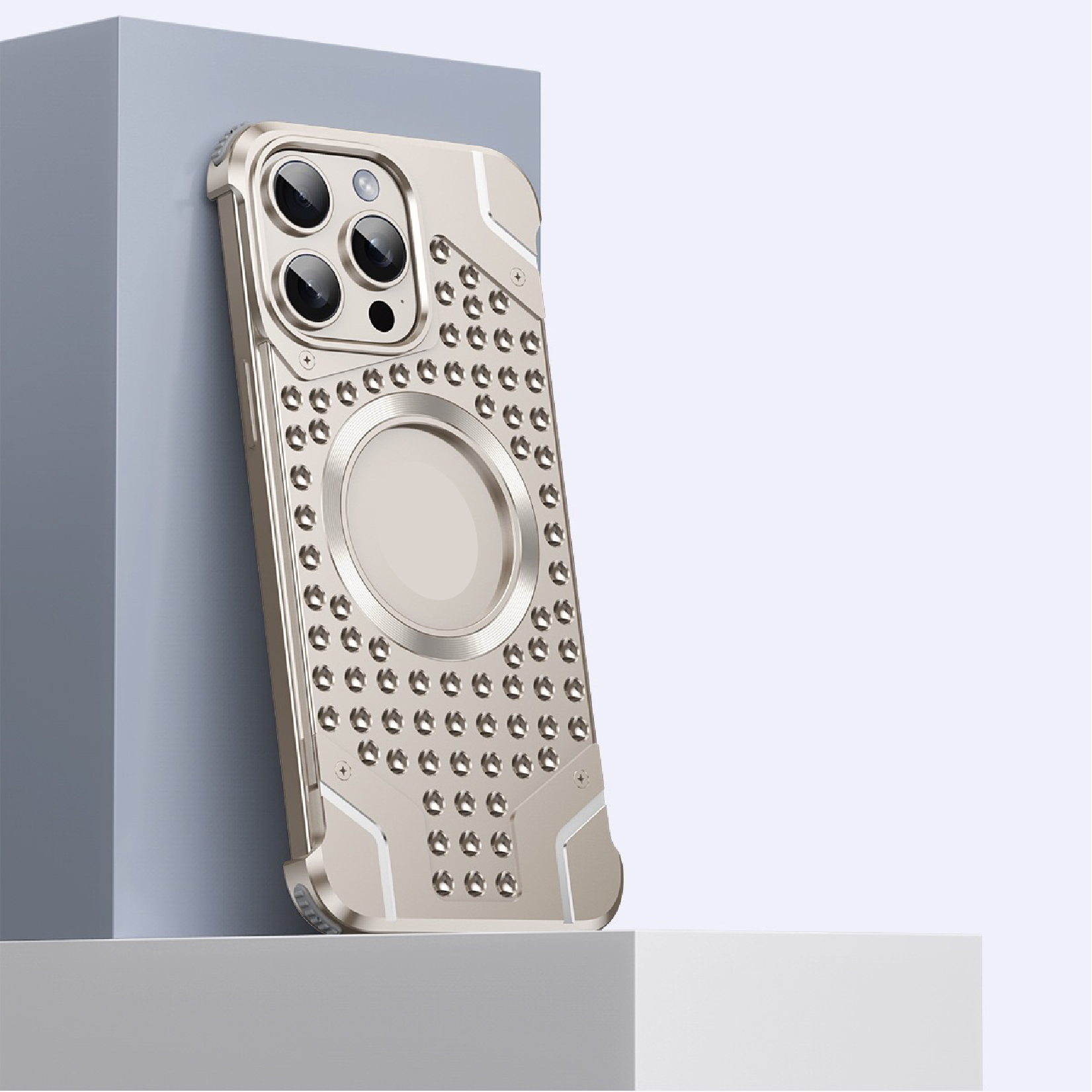 Metal Magnetic Frameless Armor Phone Case