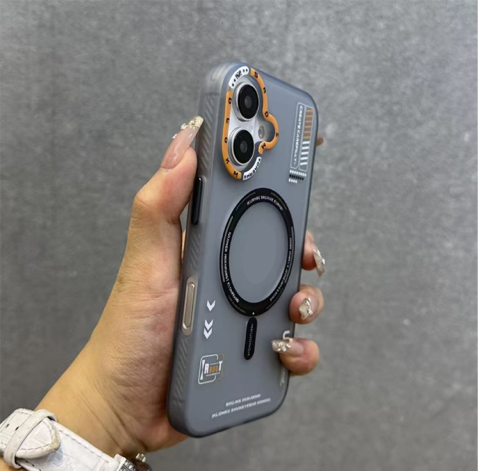 Tech Style Magnetic Frosted Phone Case
