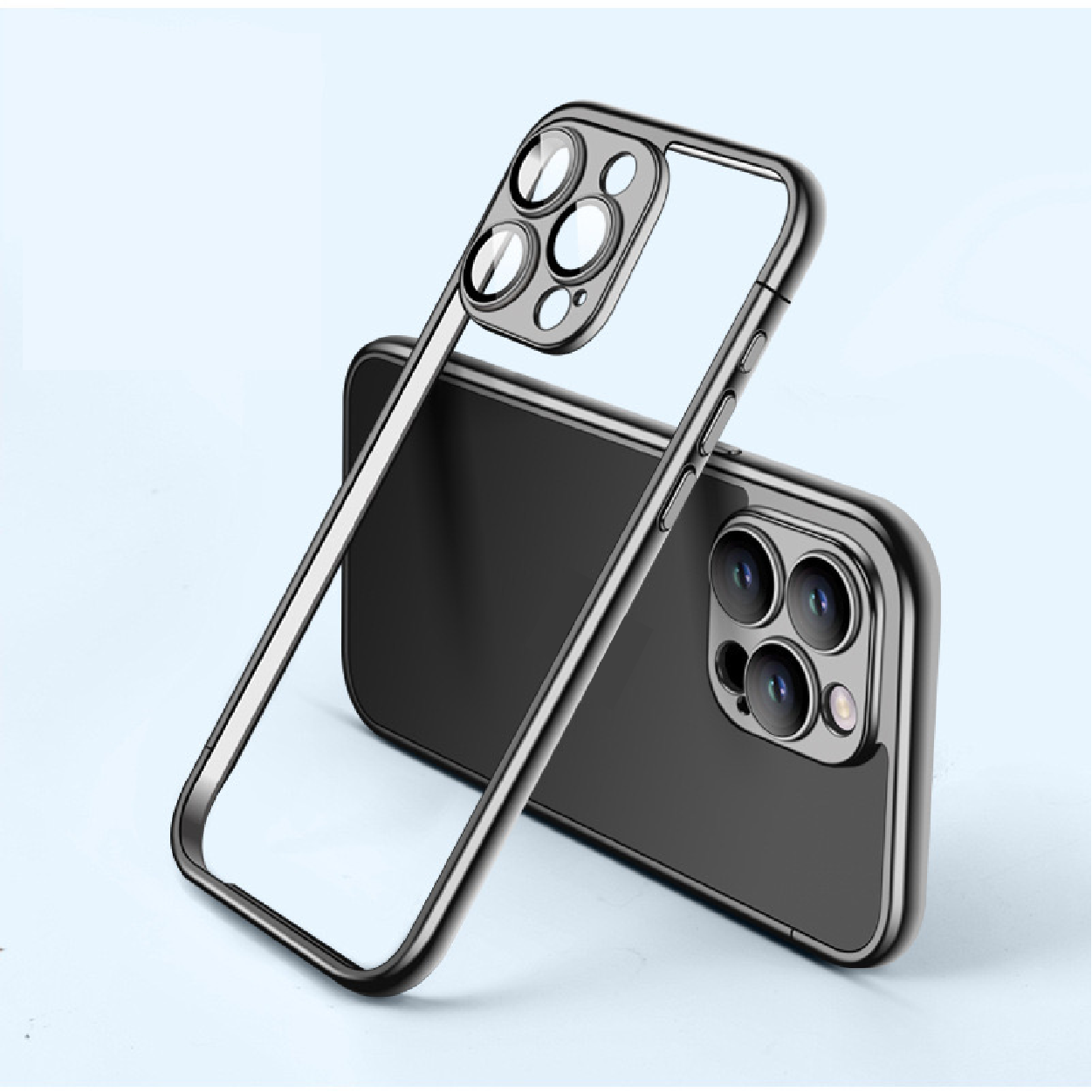 Matte Electroplated Frame Phone Case