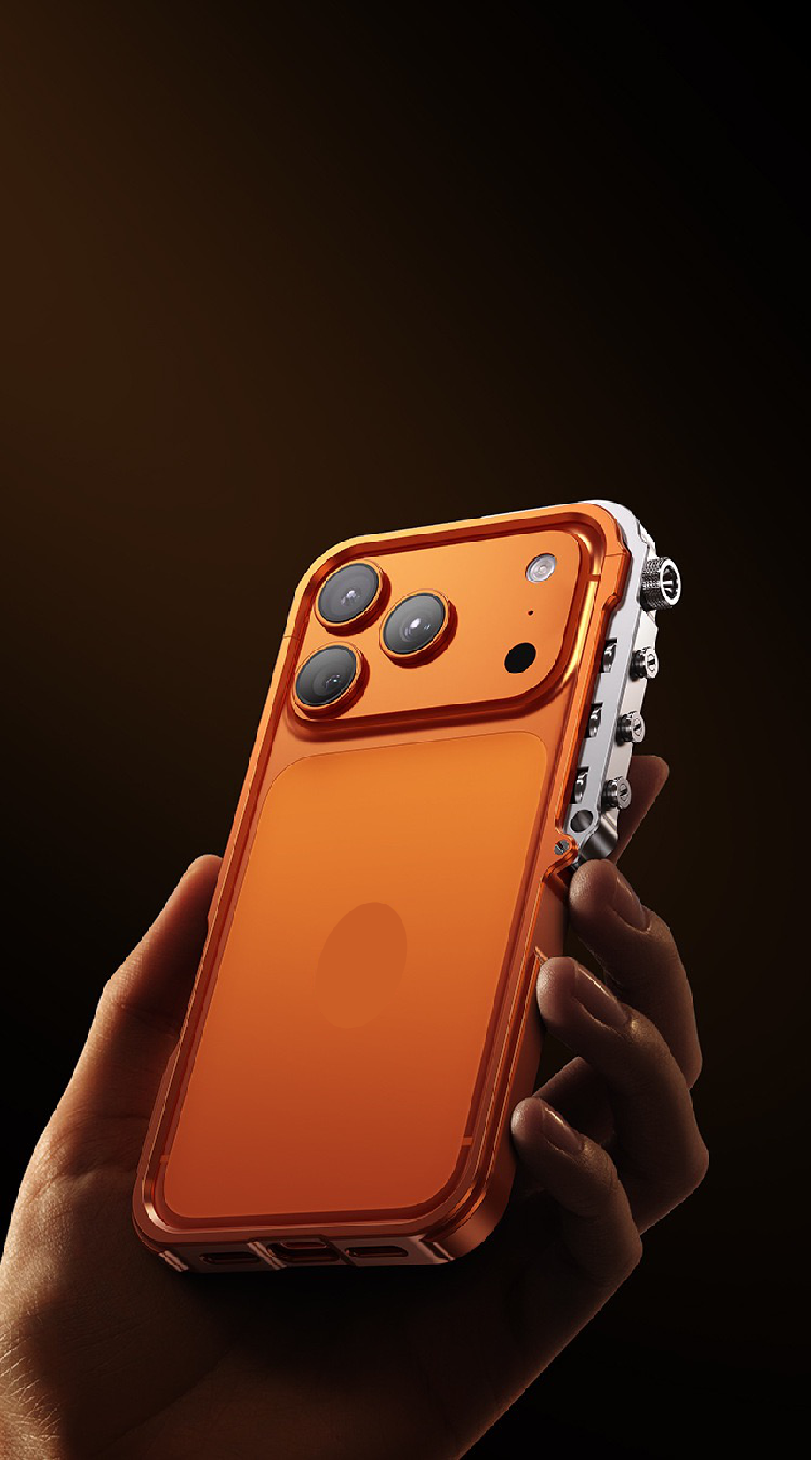 Punk Style Mechanical Arm Metal Phone Case