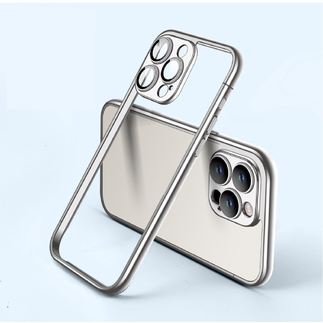 Matte Electroplated Frame Phone Case