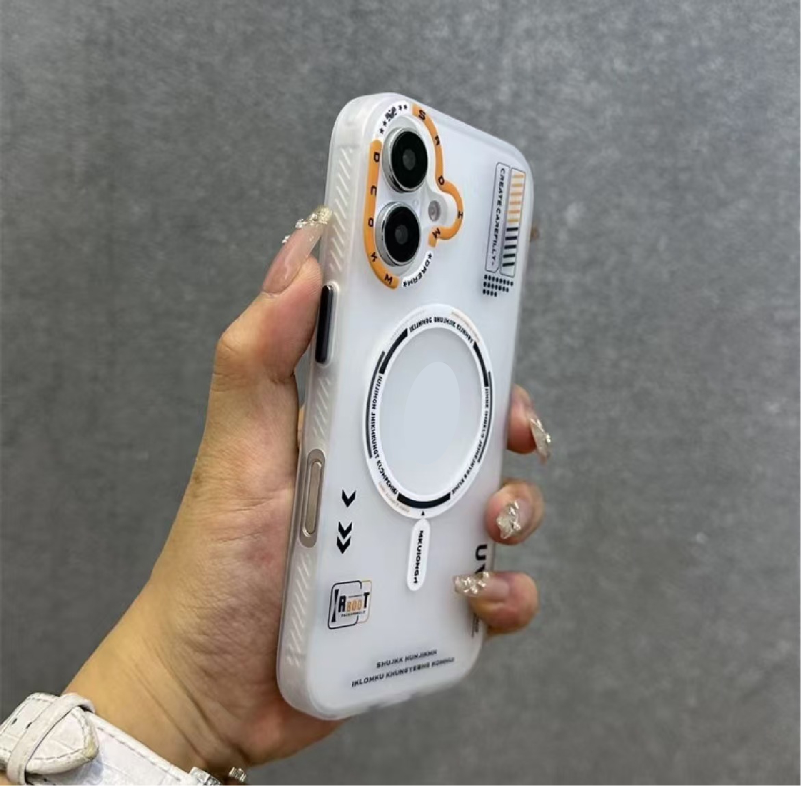 Tech Style Magnetic Frosted Phone Case