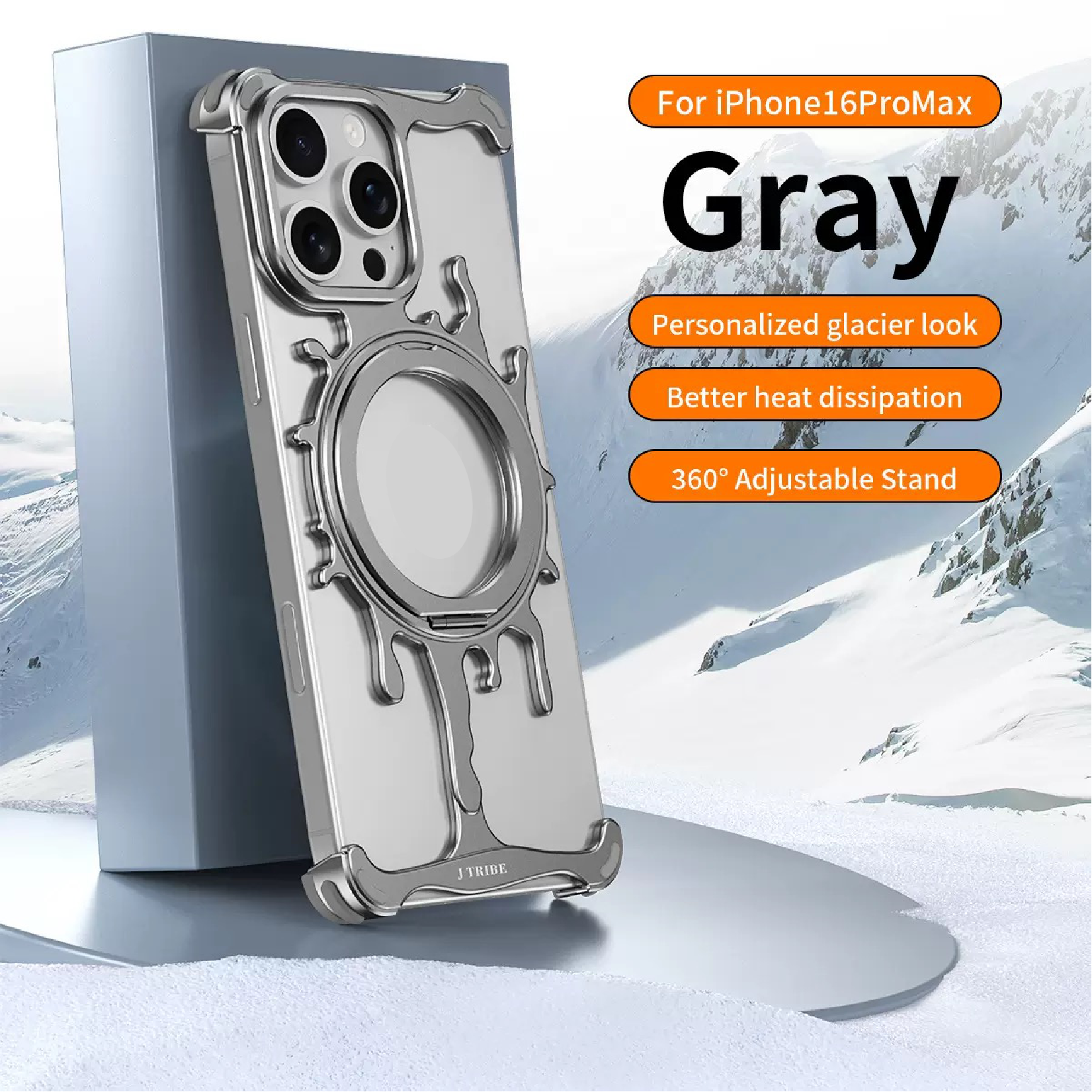 New Design Personalized Glacier Series Magnetic Phone Case