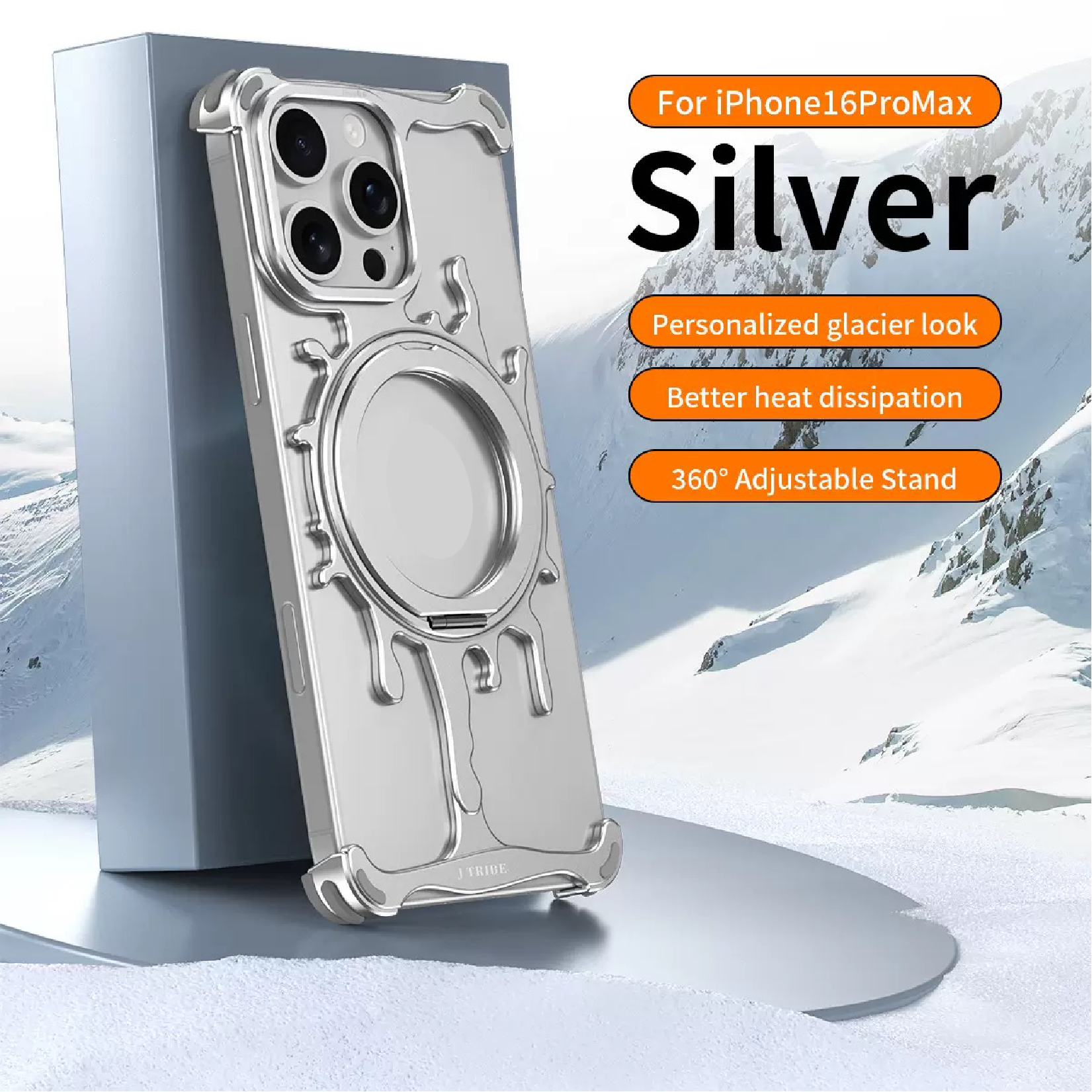 New Design Personalized Glacier Series Magnetic Phone Case