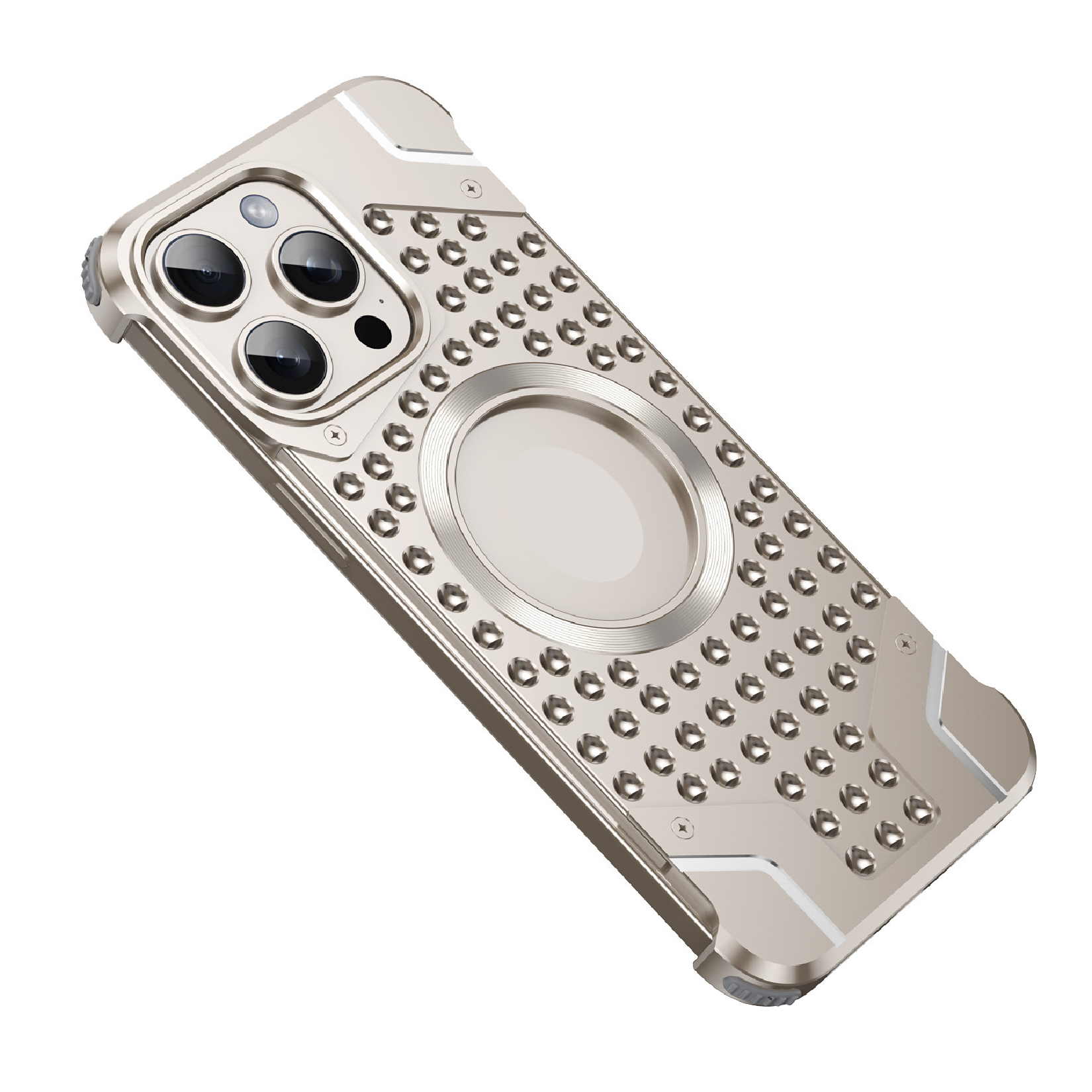 Metal Magnetic Frameless Armor Phone Case