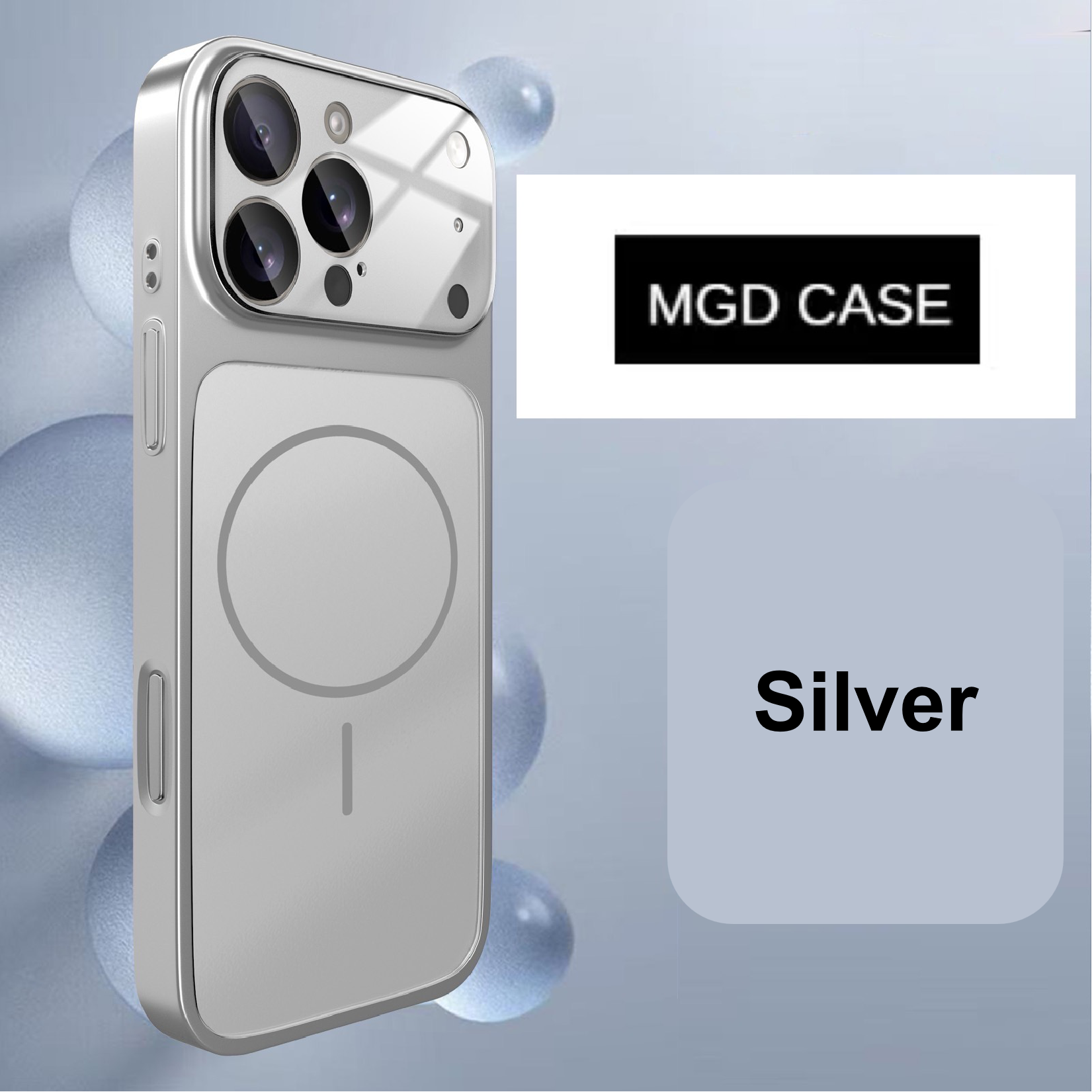 Frosted Magnetic Large Window Lens Protective Phone Case