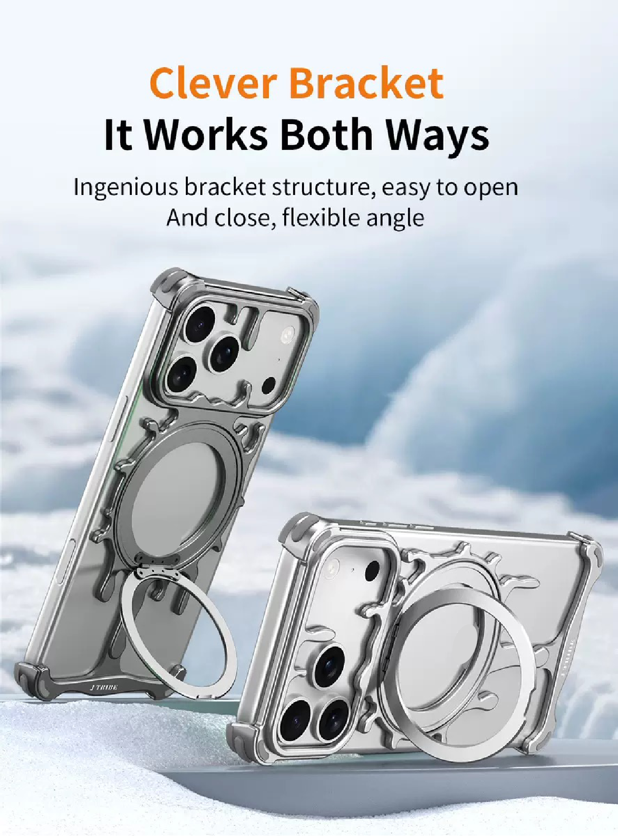 New Design Personalized Glacier Series Magnetic Phone Case