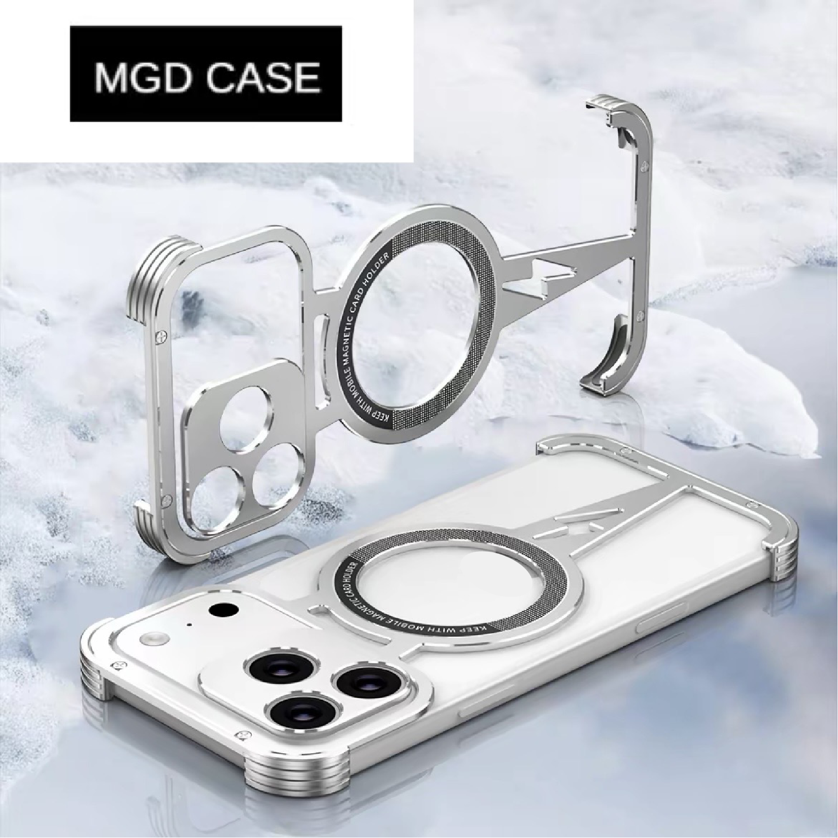 Thor Series Metal Lightning Magnetic Phone Case