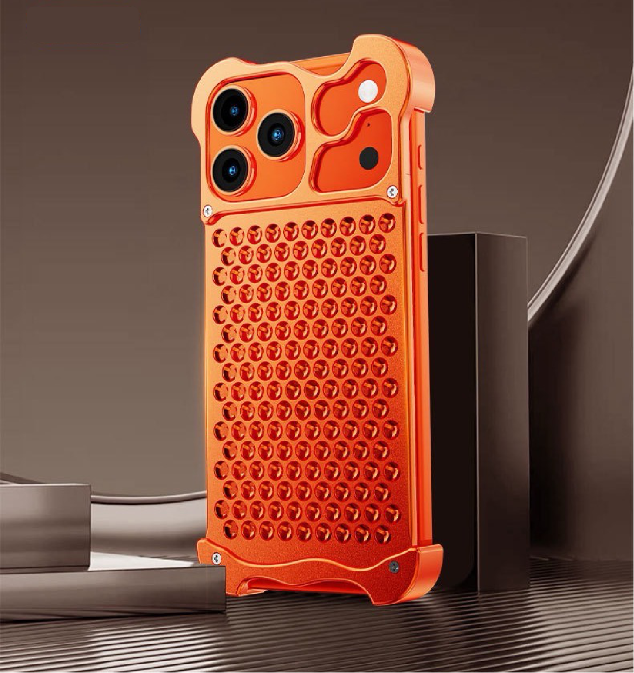 New Aluminum Alloy Honeycomb-Shaped Heat Dissipation phone case