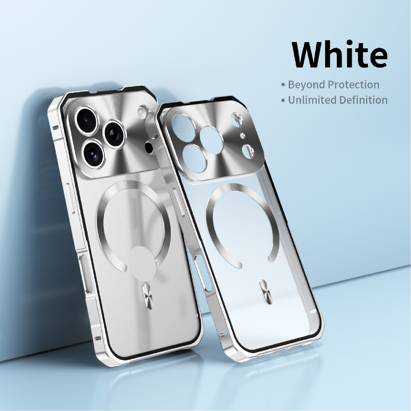 Magnetic Alloy Frame Mobile Phone Case