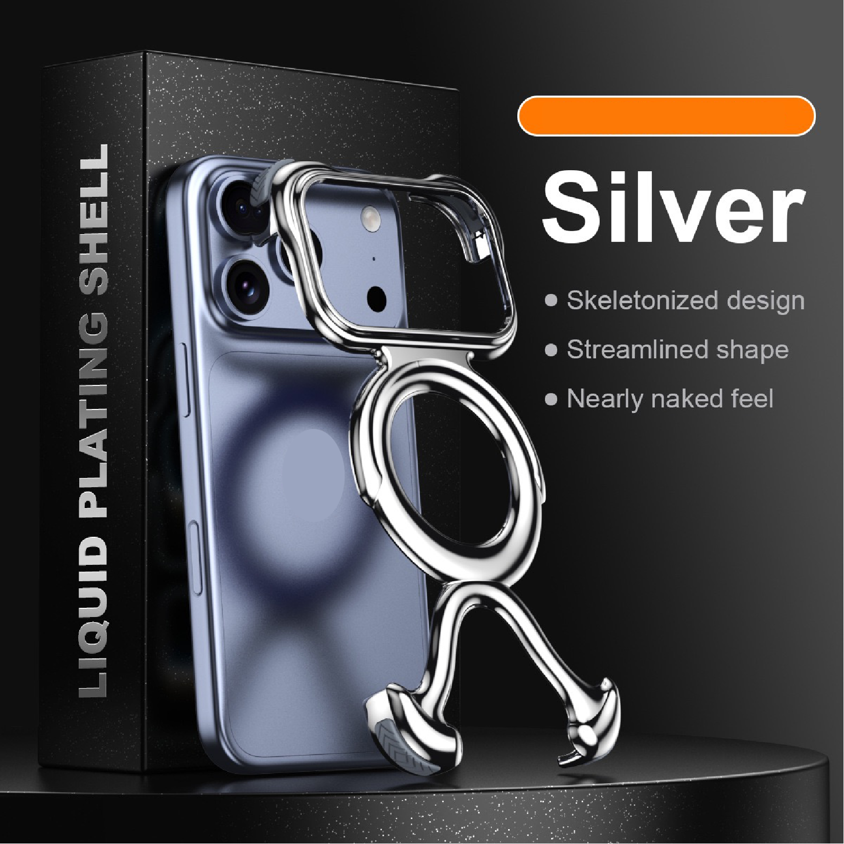 Special Shaped Liquid Metal Magnetic Phone Case
