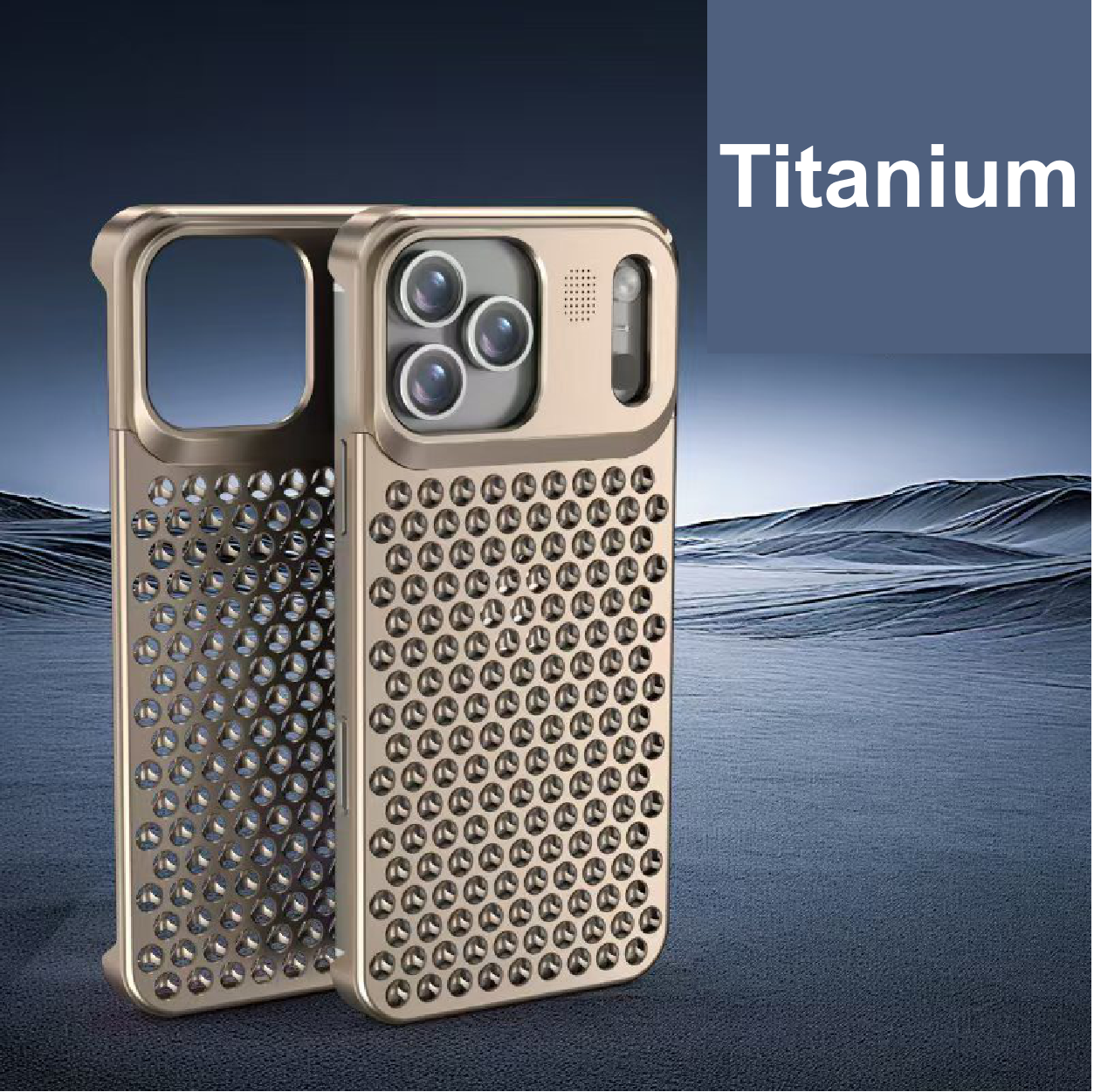 Recommended Creative Fragrance Heat Dissipation Metal Snap Phone Case