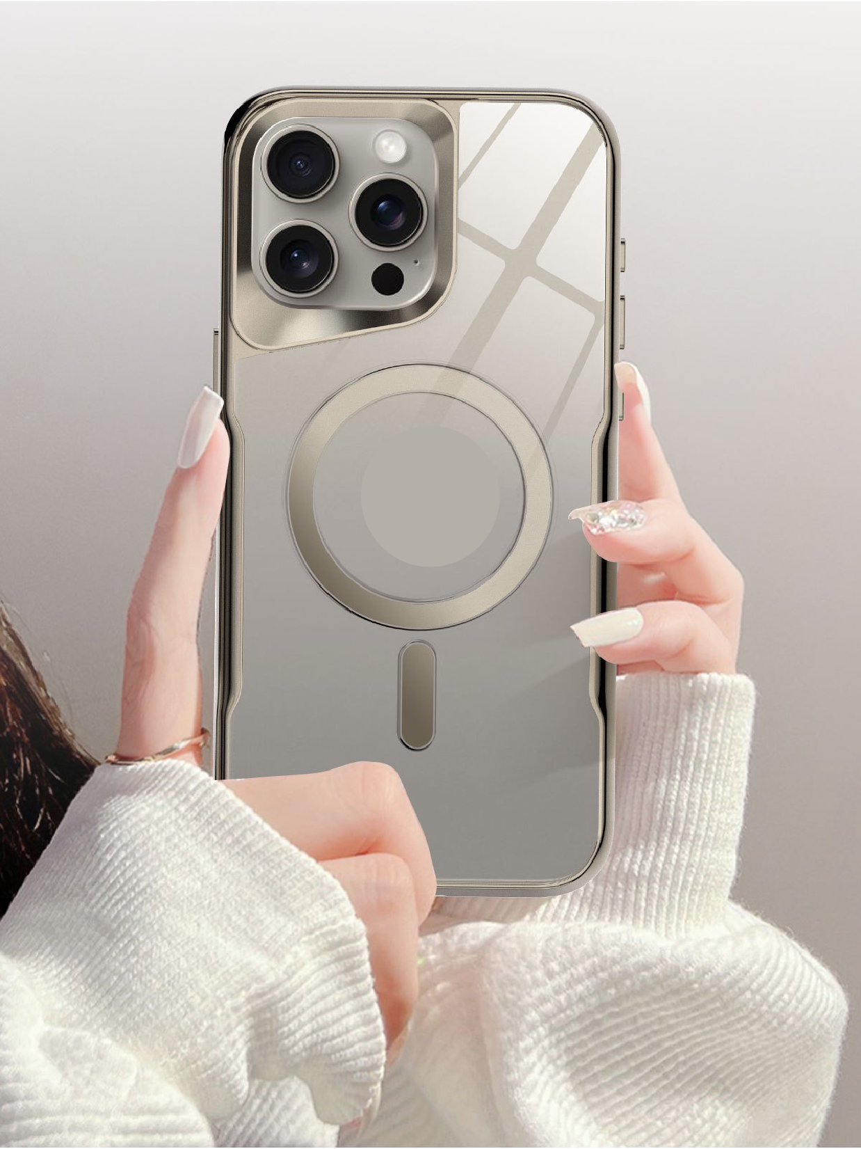 2024 New [Small Waist] Transparent Magnetic Phone Case