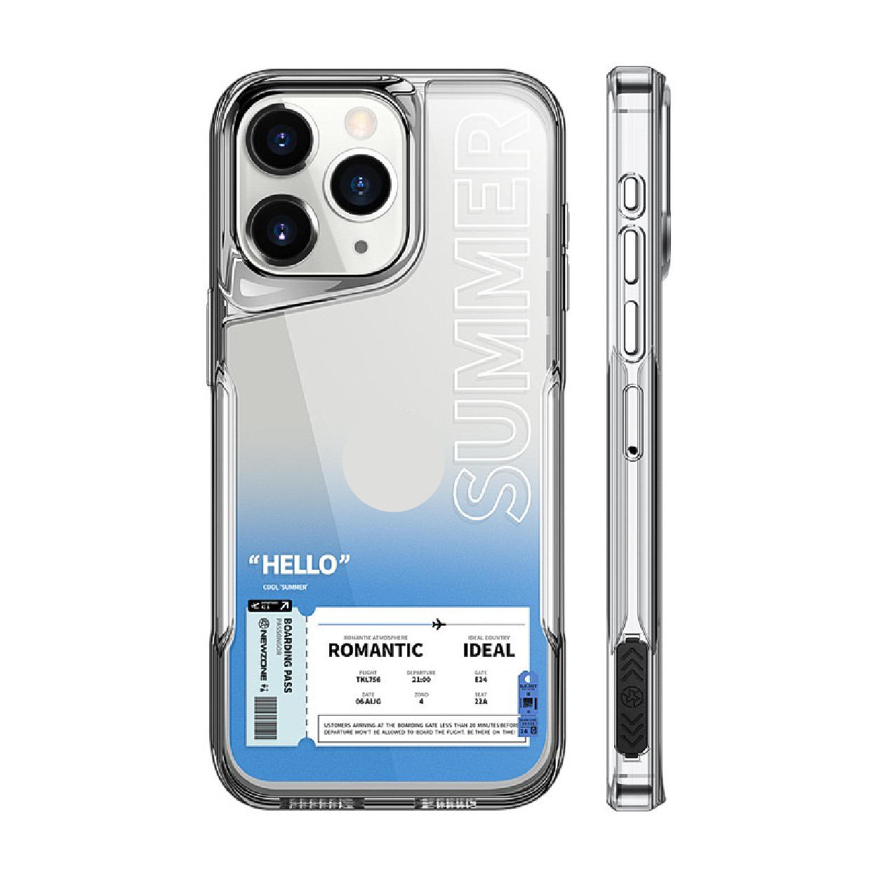 2024 New [Air Ticket] Gradient High-Transparency Phone Case