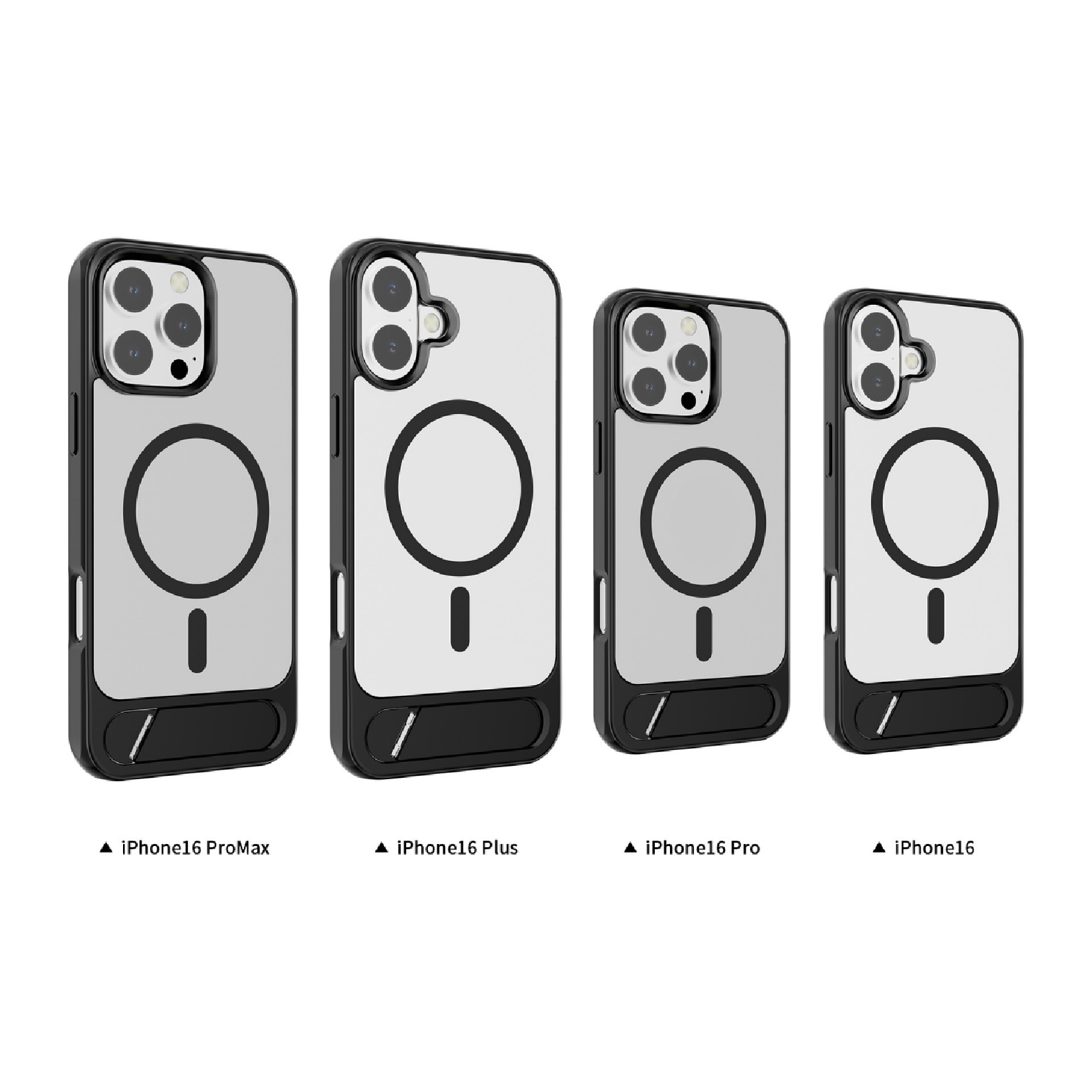 Frosted invisible stand magnetic phone case