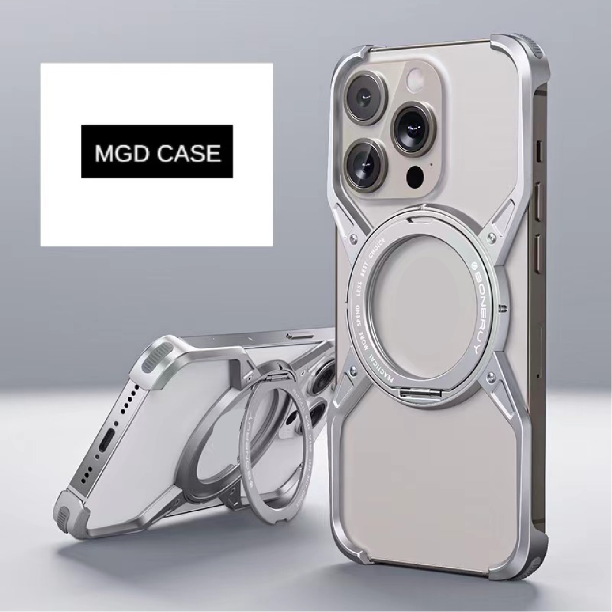 X Metal Rotating Magnetic Phone Case