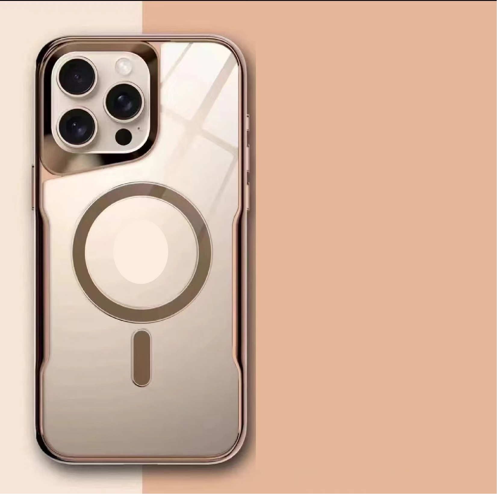 2024 New Small Waist Transparent Magnetic Phone Case