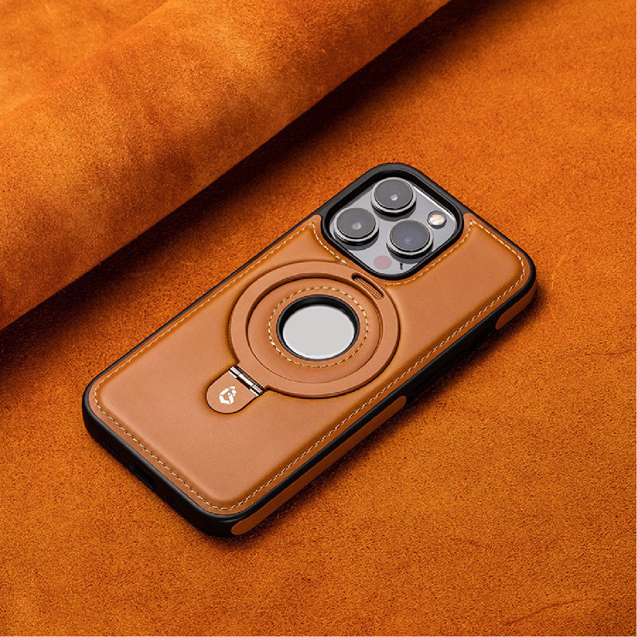 2024 New leather stand magnetic phone case