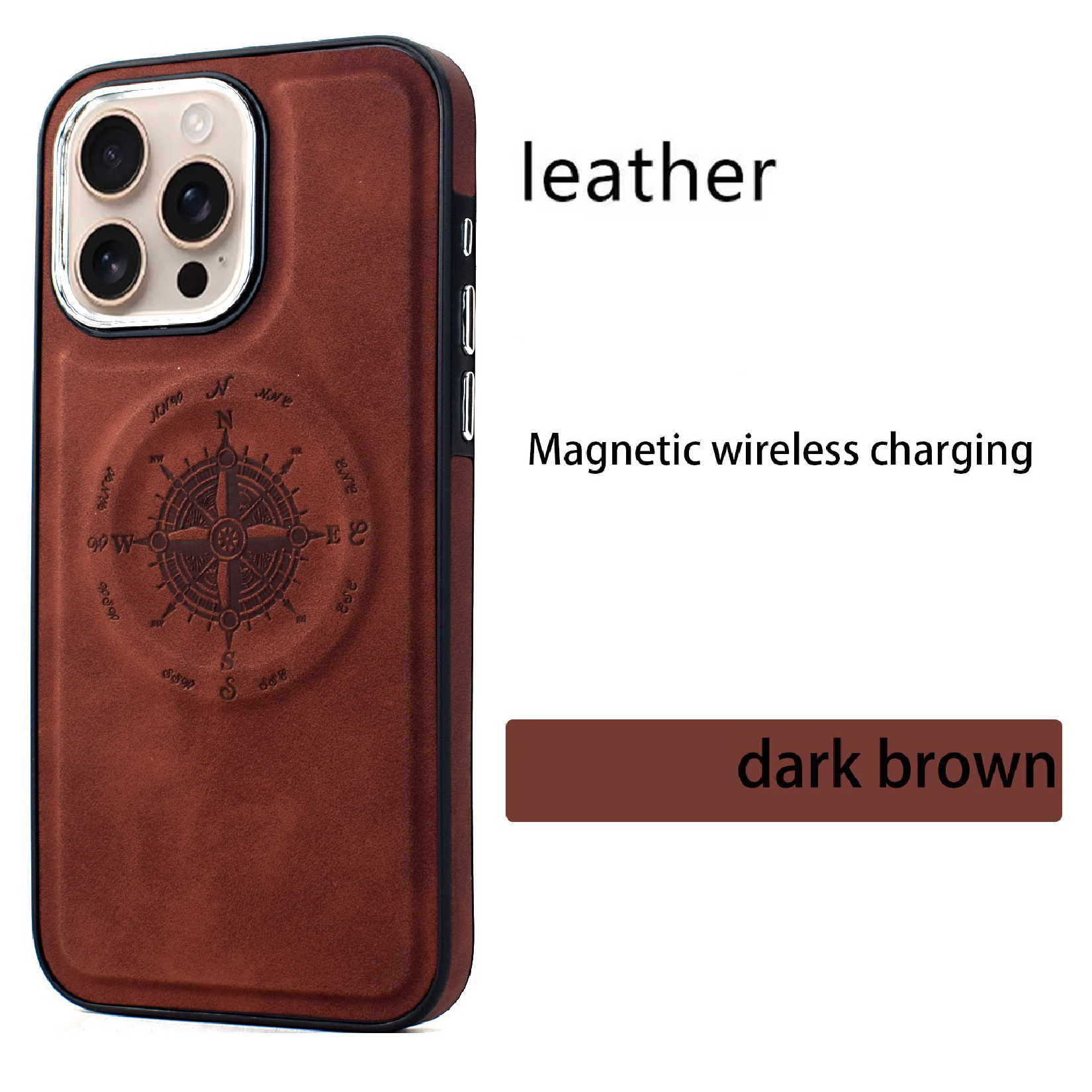 Leather Nautical Magnetic Anti-fall Phone Case