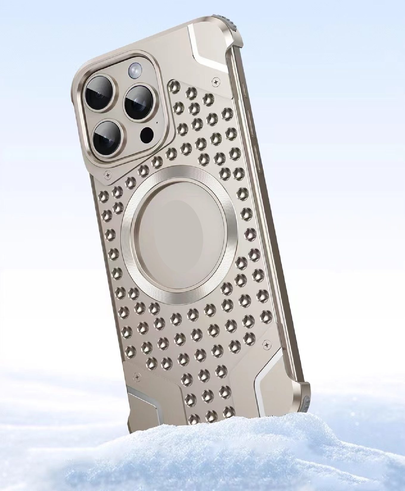 Metal Magnetic Frameless Armor Phone Case