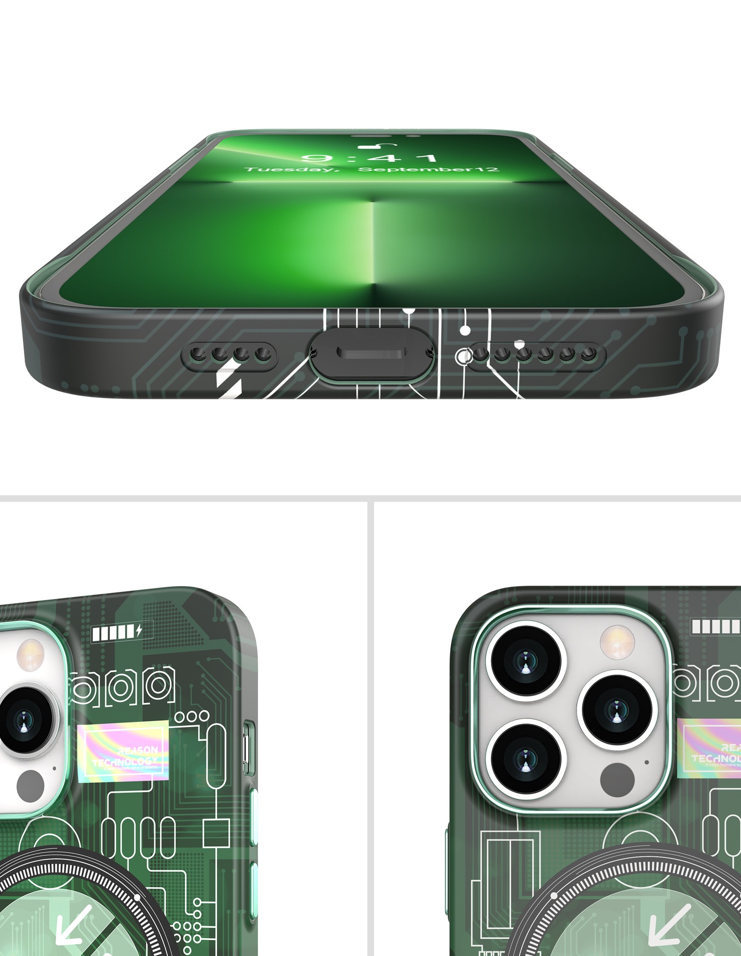 Luminous magnetic phone case