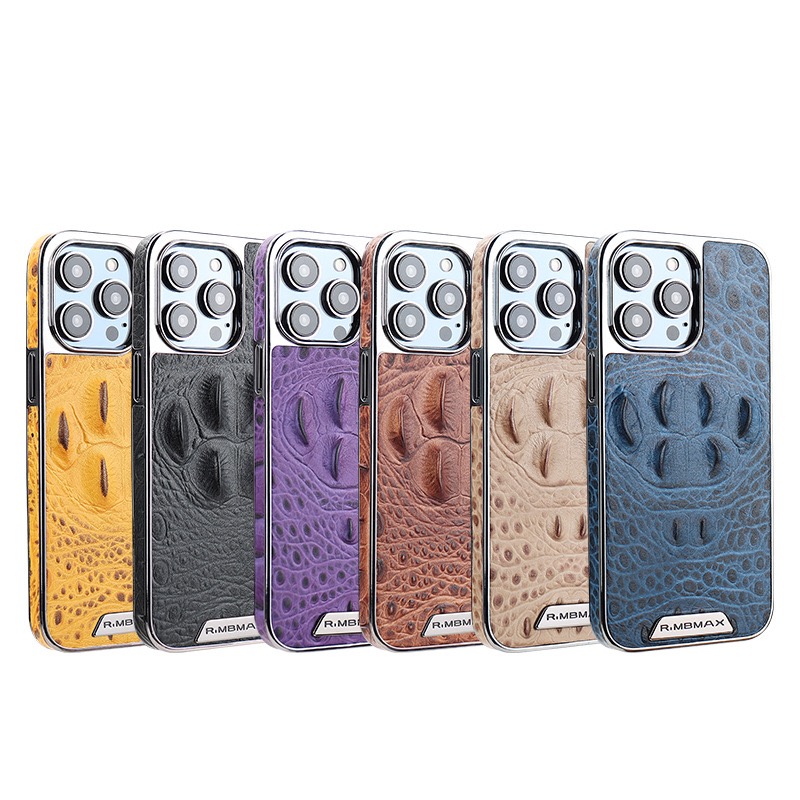 2024 New Genuine Leather Crocodile Pattern Phone Case