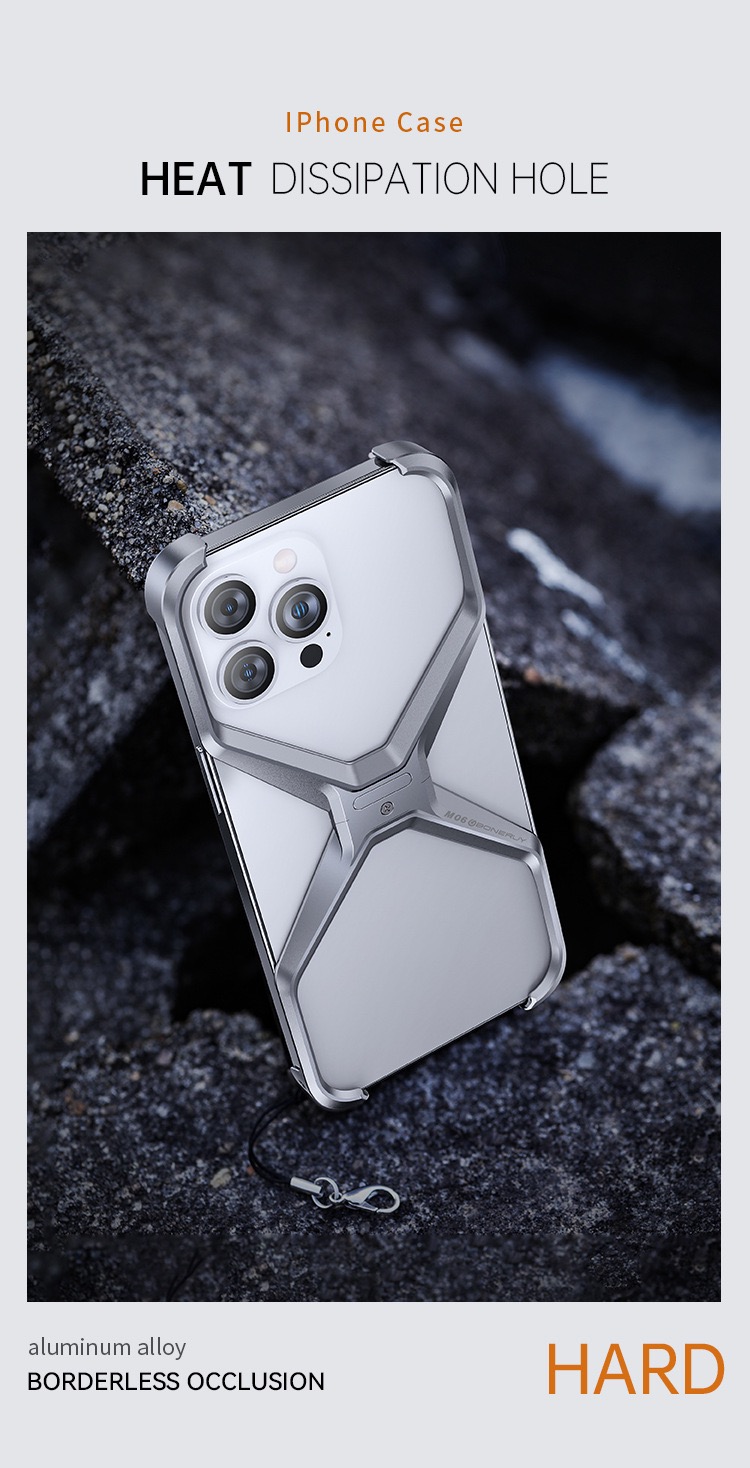X Metal frame mobile phone case