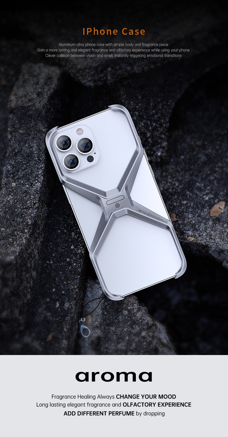 X Metal frame mobile phone case