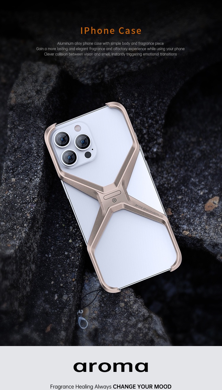 X Metal frame mobile phone case