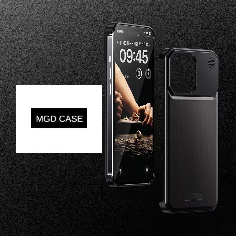 New walnut metal aromatherapy phone case