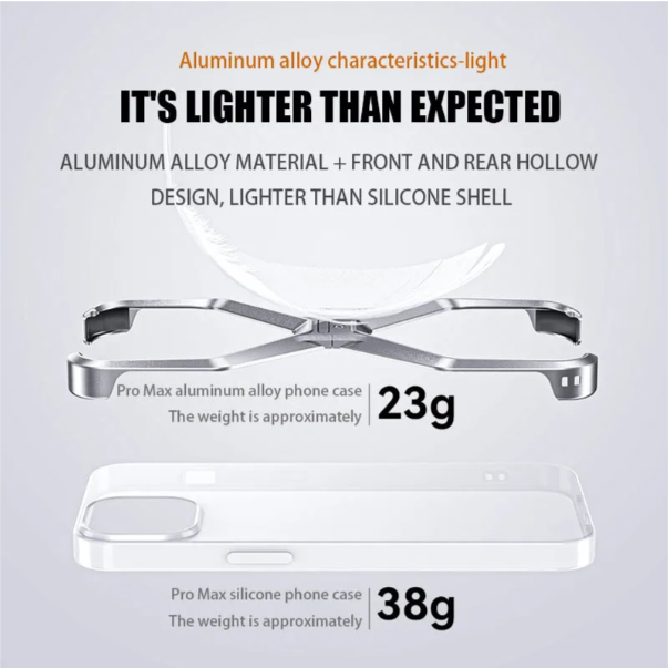 X Metal frame mobile phone case