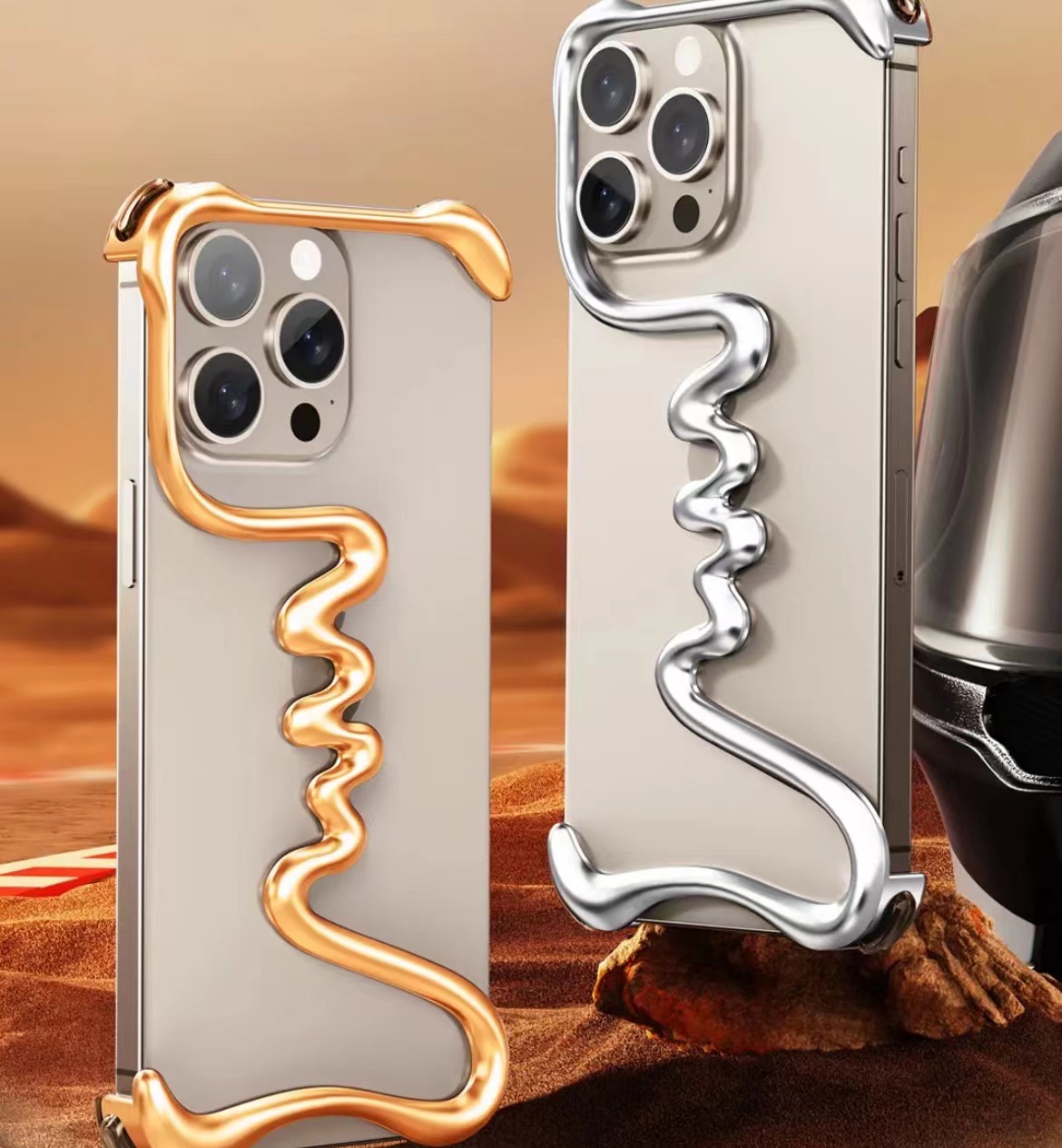 Limited Art Frameless Aluminum Alloy Phone Case