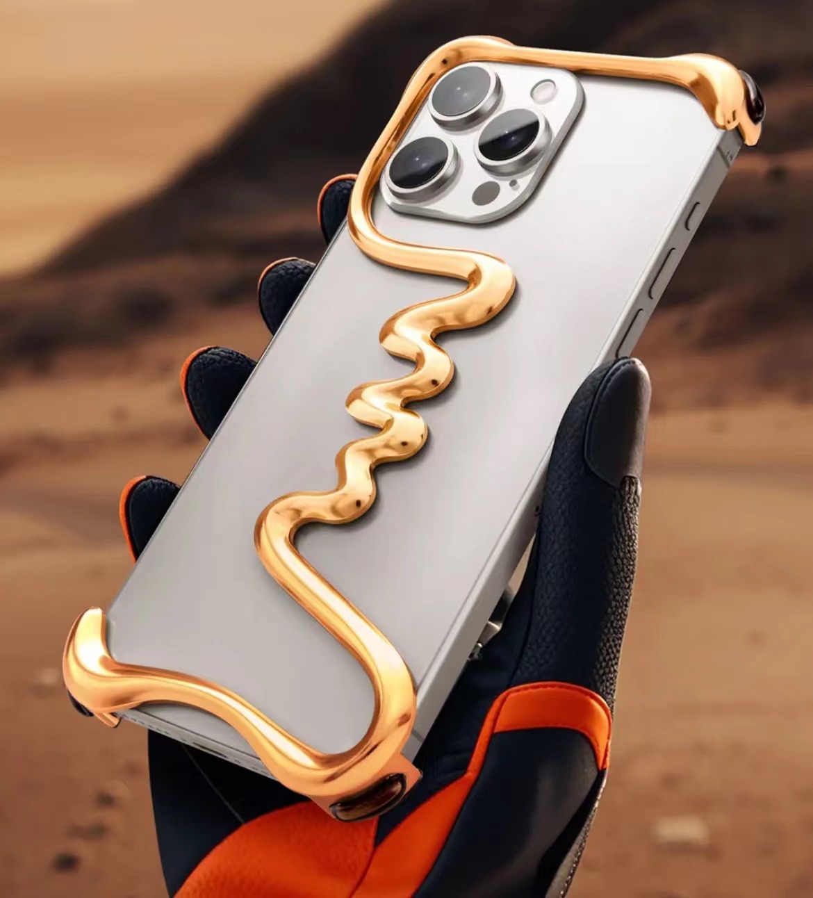 Limited Art Frameless Aluminum Alloy Phone Case