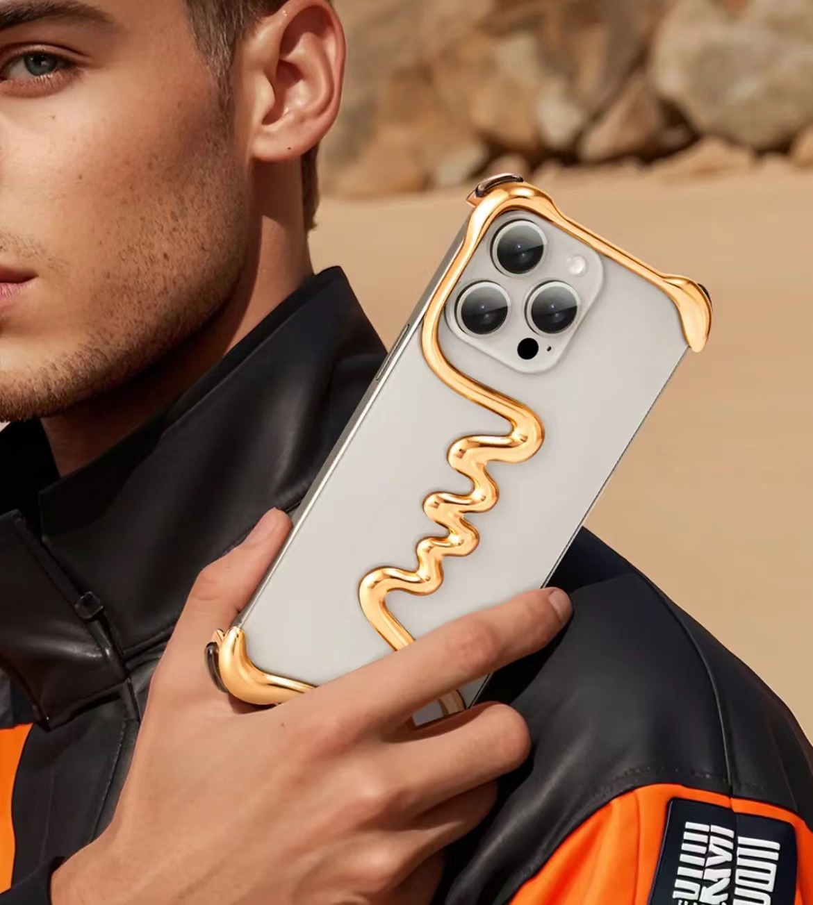 Limited Art Frameless Aluminum Alloy Phone Case