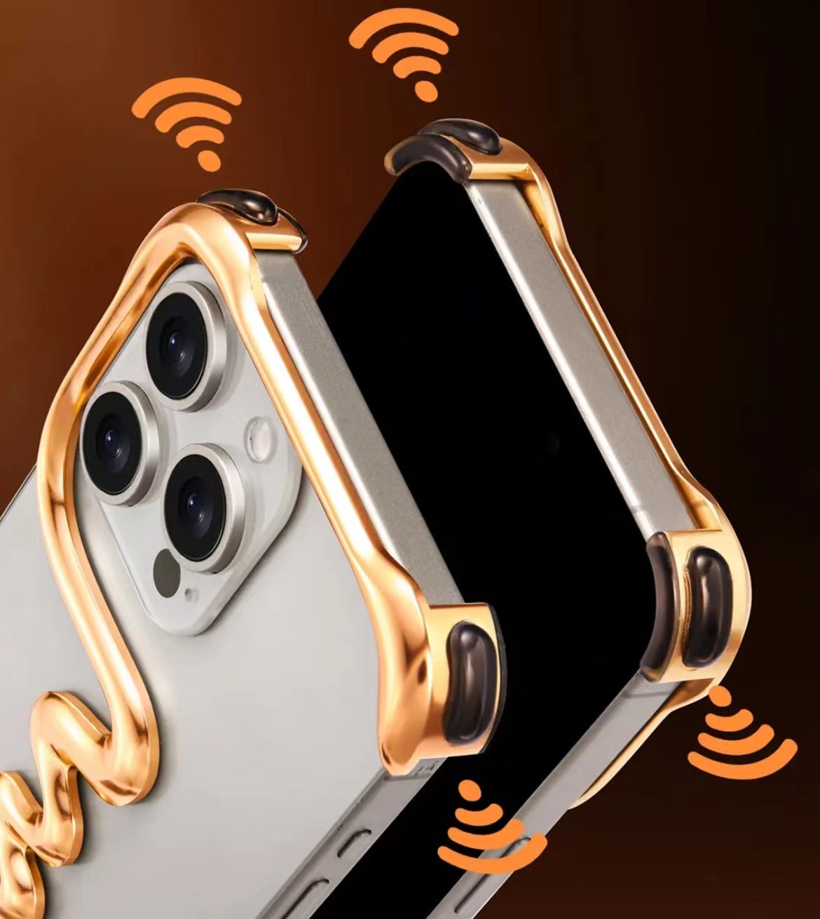 Limited Art Frameless Aluminum Alloy Phone Case