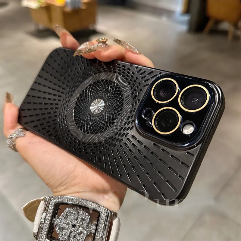 Ice-Feel Hollow Cooling Magnetic Phone Case