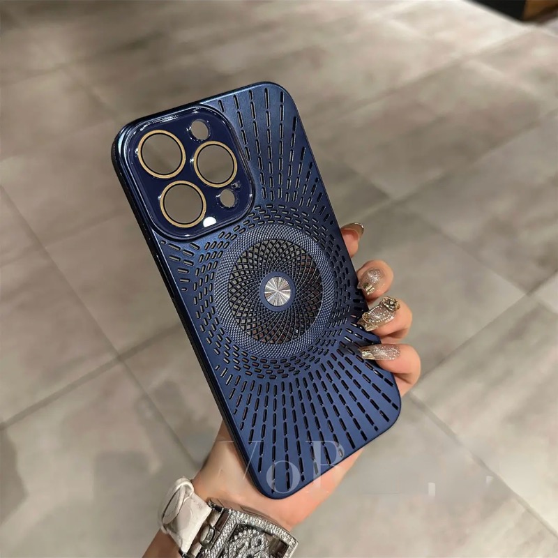 Ice-Feel Hollow Cooling Magnetic Phone Case
