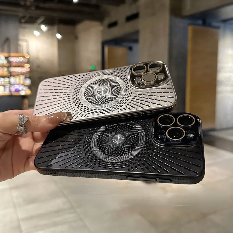 Ice-Feel Hollow Cooling Magnetic Phone Case